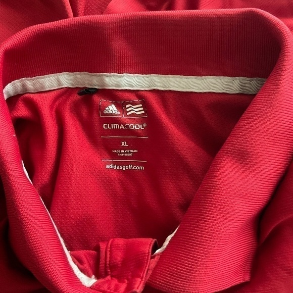 Men’s used size XL red black adidas clima cool golf polo shirt - Picture 4 of 5